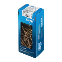 Универсальные саморезы, желтые, 50x6,0 мм, 100 шт., коробка с окном Zitar 102270