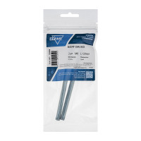 Болт с шестигранной головкой DIN933 оцинкованный, М8x120 мм, 2 шт в пакете Zitar 126506