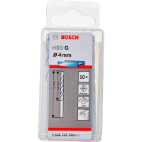 Сверло HSS-G Standardline (10 шт; 4х75 мм; HSS) по металлу Bosch 2608595059