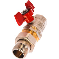 Шаровой кран RuB с накидной гайкой ("американка"), 3/4" DN20 PN40, ВР-ВР, серия MILANO (S.90) S90E36