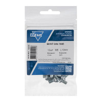 Винт Zitar DIN7985 с полукруглой головкой оцинкованный М6x12, 12 шт. (пакет) 126579