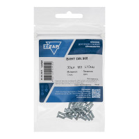 Винт Zitar DIN965 с потайной головкой оцинкованный М3x10, 30 шт. (пакет) 126584