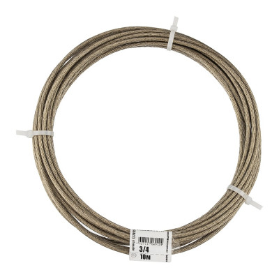 Трос в оплётке PVC 3/4 упак. 10м- накл. Zitar 127855