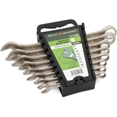 Набор ключей Дело Техники комбинированных 8 штук, холдер 511080