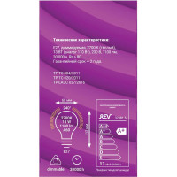 Светодиодная диммируемая лампа LED A60 Е27 13W 1100Лм, 2700K, теплый свет REV PREMIUM DIMMABLE 32381 5
