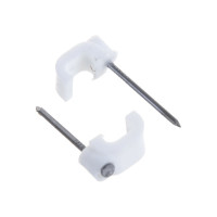 Скоба для кабеля, плоская Б 7мм, 50шт - пакет Tech-Krep 103657