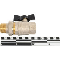 Кран Американка Н/В Ду-25 /1" Бабочка черная Bugatti OREGON 03220037