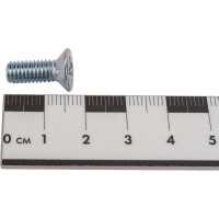 Винт Tech-Krep/Zitar DIN965 с потайной головкой, оцинкованный M6х16 + гайка + шайба 10 шт - пакет Tec 114064