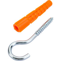 Шуруп с полукольцом Tech-Krep/Zitar 5х40 с универсальным дюбелем 8,0х51 2 шт - пакет 114329