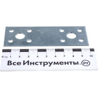 Пластина крепежная оцинкованная, 100x35x2,0 мм, накл. Zitar 124440