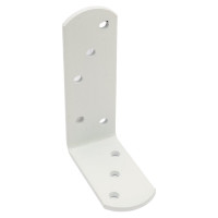 Уголок крепежный белый 80x120x40x4,0 мм, накл. Zitar 124400