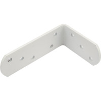 Уголок крепежный белый 80x120x40x4,0 мм, накл. Zitar 124400