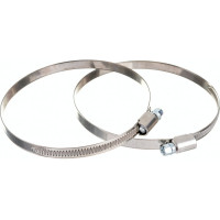 Обжимной хомут из нержавеющей стали Tech-Krep 90х110 2шт - ярлык 104054
