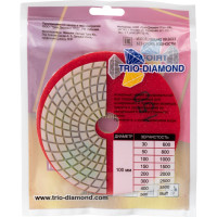 Алмазный гибкий шлифовальный круг TRIO-DIAMOND "Черепашка" 100 мм № 150 340150