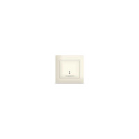 Проходной выключатель с подсветкой, 1 клавиша UNIVersal Севиль слоновая кость ivory Б-С0125