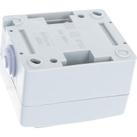 Выключатель, 1 клавиша UNIVersal Аллегро IP54, серый 1279
