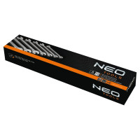 Двухсторонние ключи с открытым зевом NEO Tools 6-22 мм, 8 шт. 09-851
