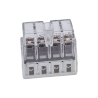 Соединительная клемма для быстрого монтажа WAGO 2273-248 8-ми проводная, 0,5-2,5 кв.мм, 450В, 24А, с пастой, 50 шт 2689