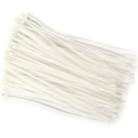 Хомуты пластиковые стяжки KROFT 150 мм 100 шт Белые 202013