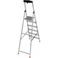 Свободностоящая стремянка Krause MONTO SAFETY 2К заглушки, 6 ступеней 128966