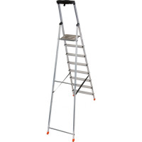 Свободностоящая стремянка Krause MONTO SAFETY 2К заглушки, 8 ступеней 128980