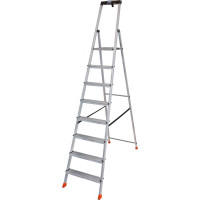 Свободностоящая стремянка Krause MONTO SAFETY 2К заглушки, 8 ступеней 128980