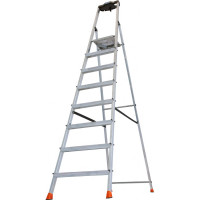 Свободностоящая стремянка Krause MONTO SAFETY 2К заглушки, 8 ступеней 128980