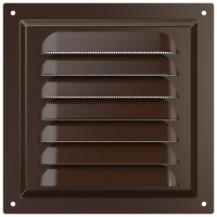 Решетка вентиляционная стальная с сеткой (300x300 мм; коричневая) ERA 3030МЭ кор 87-918