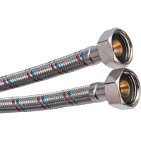 Гибкая подводка для смесителя ELKA (оплетка нерж.сталь)1/2", вр/нр м10, 50см (пара) EL.LK.103.31.0050