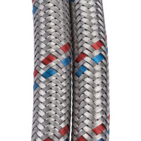 Гибкая подводка для смесителя ELKA (оплетка нерж.сталь)1/2", вр/нр м10, 50см (пара) EL.LK.103.31.0050
