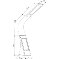 Светодиодный настольный светильник Elektrostandard TL90220 Elara черный a037526