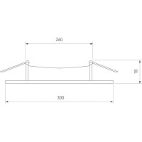 Встраиваемый светильник Elektrostandard точечный свет DLS003 24W 4200K a034919