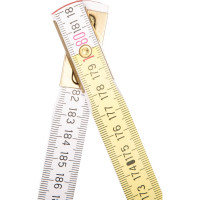 Метр, складной деревянный 2 м, бело- желтый NEO Tools 74-020