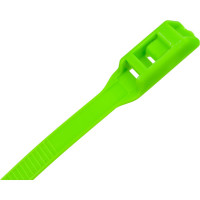 Разъемные стяжки с горизонтальным замком FORTISFLEX КСГ 8х400 зеленые 74249