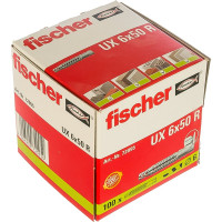 Универсальный дюбель с буртом Fischer UX 6X50 R 100 шт 72095