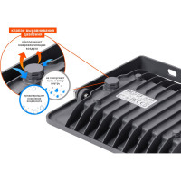 Светодиодный прожектор Wolta 30Вт, 5700K, холодный свет, IP65, цвет серый WFL-30W/06