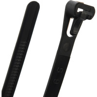 Нейлоновые стяжки FORTISFLEX КСР 7.5х200 черный 100 штук 63284