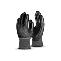 Перчатки Manipula Specialist МИКРОПОЛ (MG-161), нейлон, полиуретан, оверлок, цвет черный (10), Пер 612/10