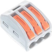 Cтроительно-монтажные клеммы STEKKER LD222-413 3-проводные 5 шт 32421