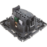 Розетка ЭРА 12-2102-02 2P+E Schuko со шторками, 16A-250В, IP20, слоновая кость Б0014688