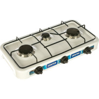 Газовая плитка Centek белая, 3 конфорки CT-1522