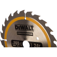 Пильный диск CONSTRUCT 165х20 мм, 24Т, ATB +24град DEWALT DT1949