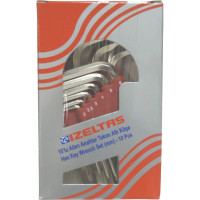 Набор ключей 6-гранных Г-образных 2-10 мм 10 предметов IZELTAS 4900003110