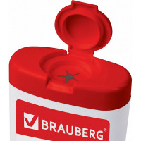 Чистящие салфетки для ноутбуков и оптических поверхностей BRAUBERG компактная туба 100 шт 512810