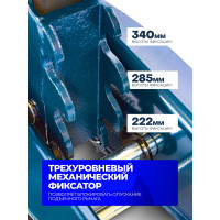 Подкатной домкрат 2,5т с фиксацией в кейсе Forsage  F-TH22501C кейс(9492)