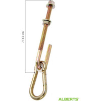 Крюк для качелей ALBERTS оцинкованный 12х200мм 204907