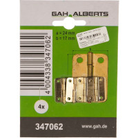 Латунированная петля ALBERTS 24x16,5мм, 347062