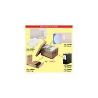 Архивный короб, 26,5x40,5x33 см, надстраиваемый, с крышкой, картон, бурый, BRAUBERG 126521