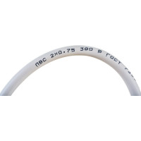 Шнур DORI ПВС 2х0,75 с вилкой 5,0 м белый 41467