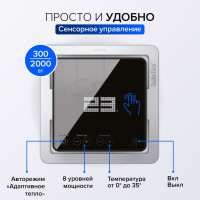 Керамический обогреватель Stadler Form 300вт Anna big black A-061